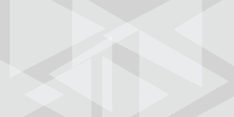 Obraz premium Abstract light gray background with overlapping transparent geometric triangles.