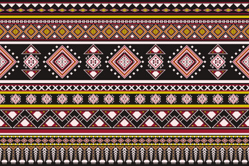 Traditional Southwest Geometric Abstract Ethnic Pattern.