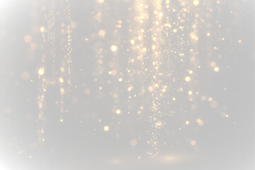 Obraz premium Floating gold dust overlay with fine shimmer and elegant glowing effect. png 