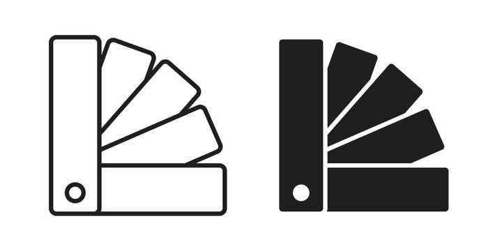 Color swatch icon vector illustrations. vector glyph flat icons