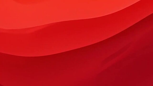 Abstract red background with flowing wavy lines and gradient shades