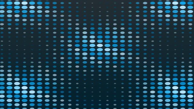 Blue and white dot pattern. Seamless background texture. Geometric design element. Pixel art style. Vector illustration. Digital wallpaper. Abstract dot matrix. Blue white dots. Pattern