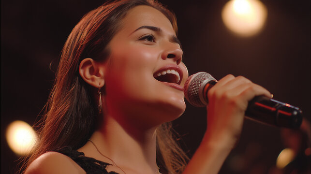 Vibrant singer performing at Festival de Jazz in Polanco, Mexico with energetic audience and lively music