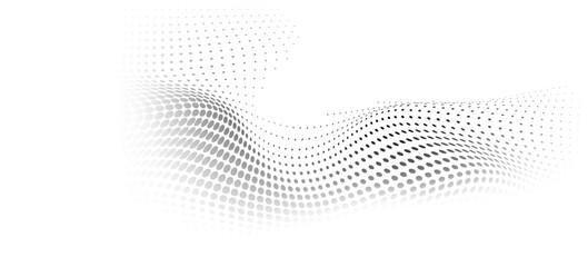 Dotted gradient halftone background. Horizontal seamless dots pattern in pop art style. Abstract modern stylish texture. Vector bacground