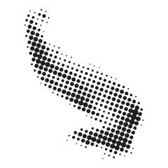 Abstract Halftone Dot Pattern Creating a Dynamic and Modern Visual Effect.