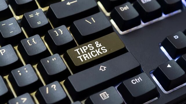 Fingertip finger pressing keyboard key tips green tech solutions tricks for digital productivity and efficient workflow backlit mechanical black key