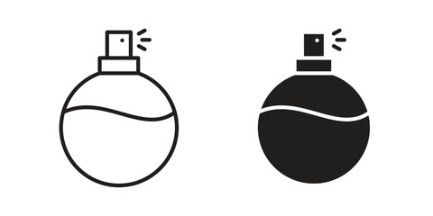 Fototapeta premium Perfume icon vector illustrations. vector glyph flat icons