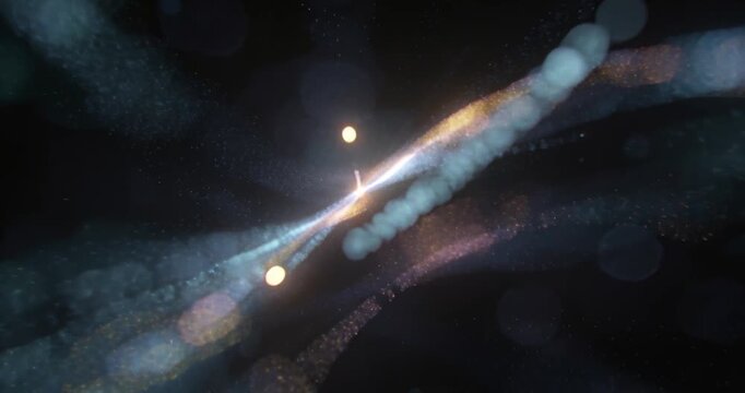 abstract background with glowing lines