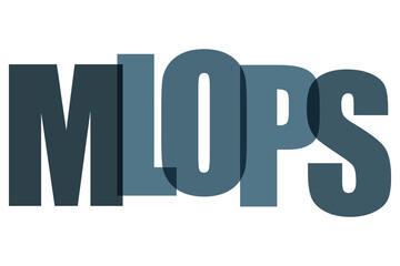 MLOPS isolated on Transparent Background