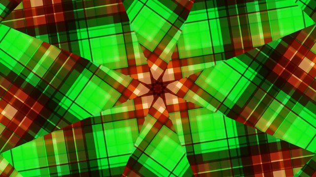 Vibrant Plaid Pattern in Green and Red