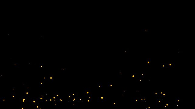  Loop white dust stars particles flying overlay chroma key alpha channel. sparks or ember Black Background. gold Gliter rain particle effect transparent apha channel ready footage