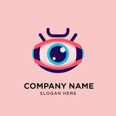 Obraz premium Eye Logo Design Template with Iris.