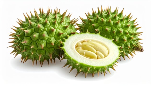 Delicious Marang Fruit - A Tropical Delight with Spiky Green Exterior.