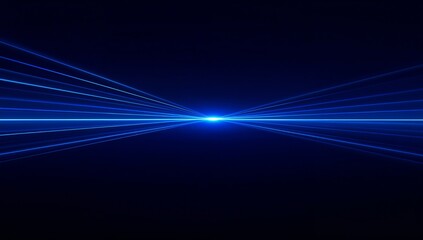 Sapphire Blue and Violet Neon Streak Abstract Night Background