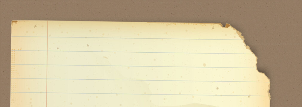 Part of vintage foolscap paper on craft paper texture background have blank space.