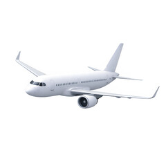 Obraz premium 3D Icon Commercial Airplane Passenger Aircraft Aviation Transport Travel Concept Realistic Detailed Jet Render High Quality Isolated PNG for Web and Mobile Design Transparent Background