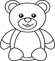 Obraz premium teddy-day-illustration--smiling-teddy-bear