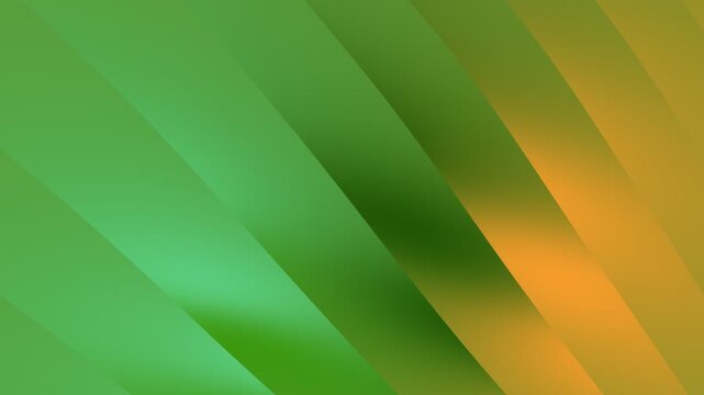 Abstract background with diagonal lines green yellow and orange gradient