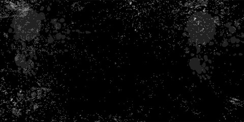 Obraz premium Dark Grunge Scratched Texture with White Paint Splatter. eps 10