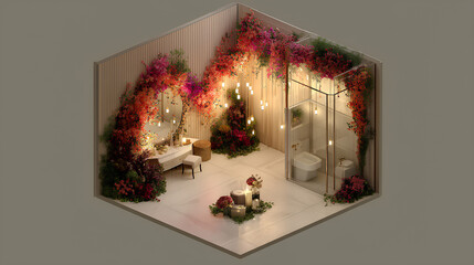 luxury wedding decoration inspiration with beautiful light decorations