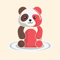 Fototapeta premium Cute Red Panda Sitting