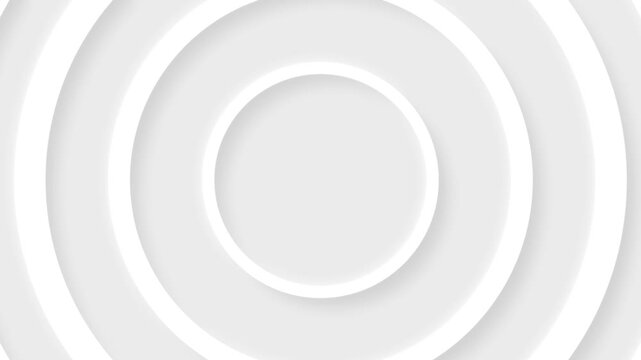 White line squares with shadow animated on white background. Loop animation of abstract geometric outline pattern background