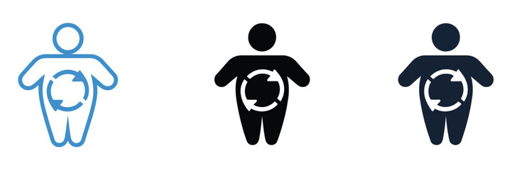 Obraz premium Metabolic Syndrome Icon Set Multiple Style Collection, Comprehensive Vector Pack of Health Risk Factors