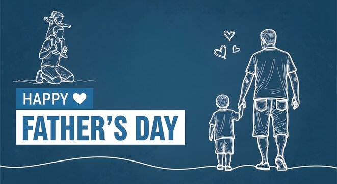 Happy father's day celebration heartwarming tribute to dads