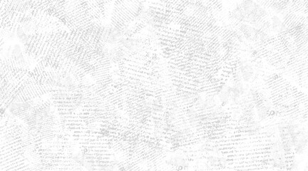 Obraz premium Faded grey newspaper print texture with scattered dots and lines on a white background