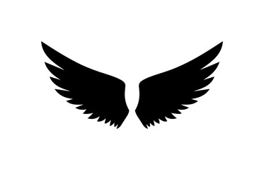 Fototapeta premium Black Wings Silhouette