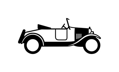 Vintage Convertible Car Illustration