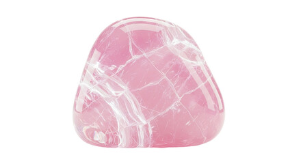 Pink Rose Quartz Crystal with Internal Fractures