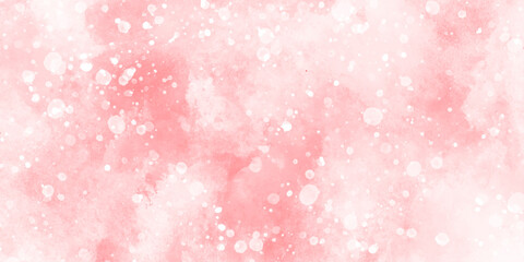 Abstract beautiful decorative and lovely soft pink grunge paint watercolor with bokeh background. watercolor smoke background texture. fantasy smooth light pink watercolor paper texture background.