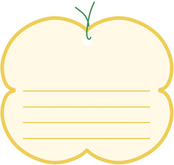 노란색 줄 메모지