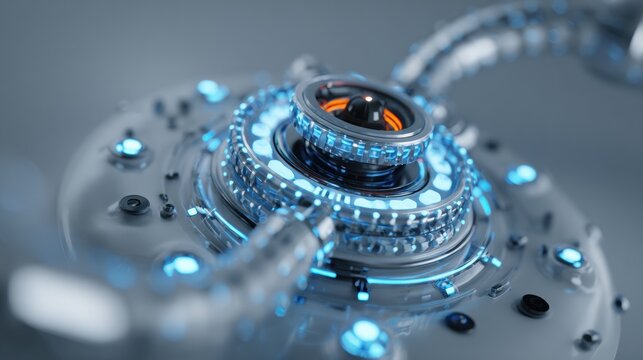 Futuristic Advanced Medical Technology Device with High Fidelity Detail