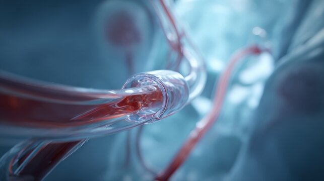 High Fidelity Visualization of Dialysis Catheter Inside Blood Vessel