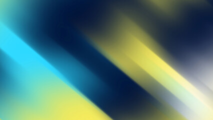 Abstract Cyan Blue Yellow Gradient Motion Lines With Soft Depth And Light Blur