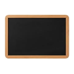 Blank blackboard with wooden frame a simple and versatile surface for writing drawing or displaying information isolated on a white background