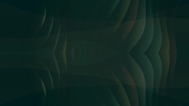 Dark Green Rope Twisting and Turning.