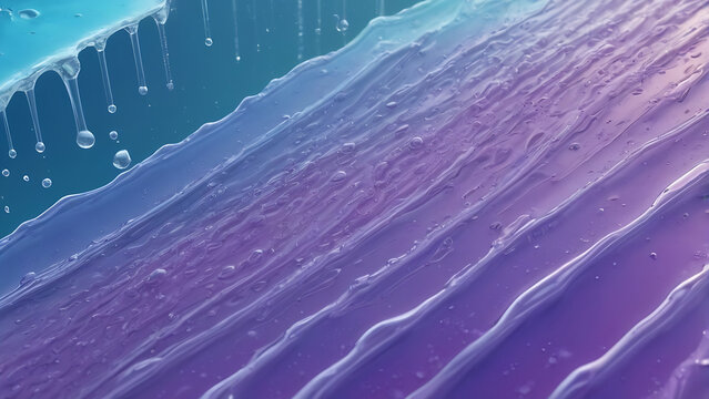 Tiered Industrial Gel Flow With Translucent Droplets