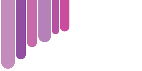 Fototapeta premium Abstract background with colorful vertical rounded lines.