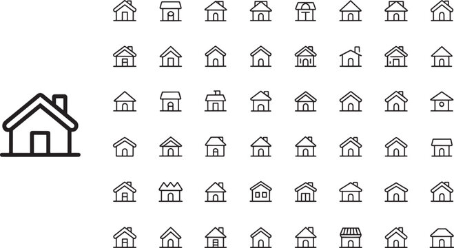 Black and white of houses and buildings architecture home