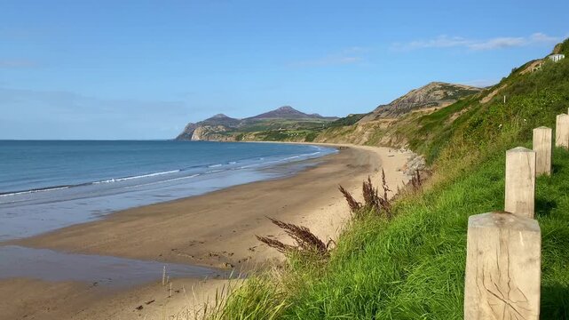 On the empty beach Pwllheli-Nefyn