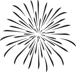 Obraz premium Burst effect, abstract radial lines illustration, vector art