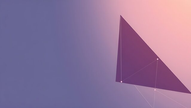 oganesson. Abstract geometric shapes in gradient colors, representing digital network and connectivity. product launch decks, UI/UX mockups, designed for product launches and innovation pitches.