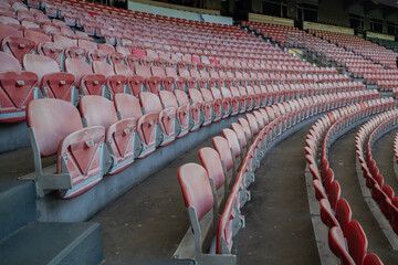 Puste miejsca na stadionie – Tło trybuny © siwyk