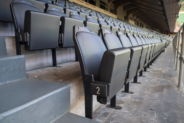 Puste miejsca na stadionie – Tło trybuny © siwyk