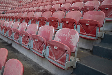 Puste miejsca na stadionie – Tło trybuny © siwyk