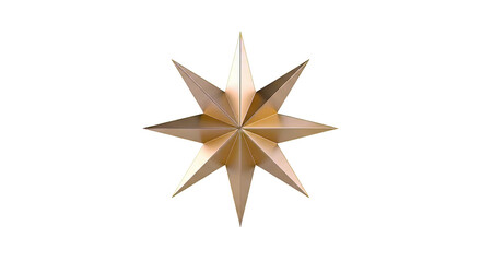 Obraz premium Golden 8-Pointed Star