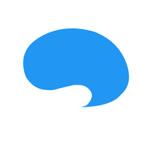 Cute vector speech bubble colorful set